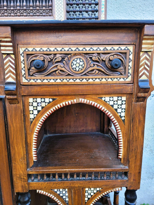 G Parvis, Console + Mirror, Madrassa School, 19th Century