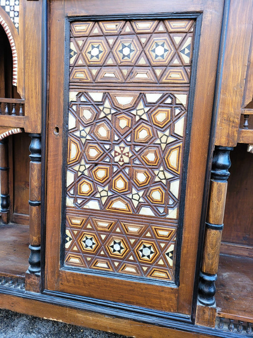 G Parvis, Console + Mirror, Madrassa School, 19th Century