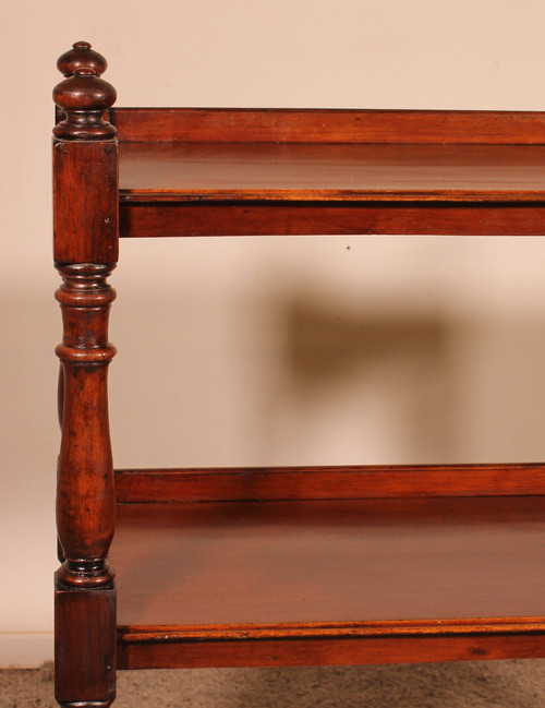 19th Century Solid Mahogany Three Tier Buffet