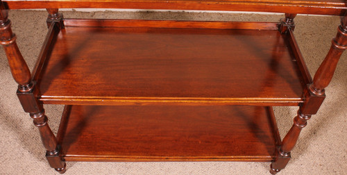 19th Century Solid Mahogany Three Tier Buffet