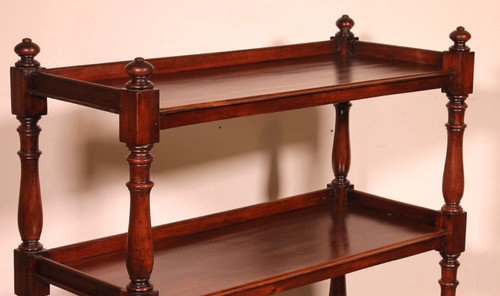 19th Century Solid Mahogany Three Tier Buffet