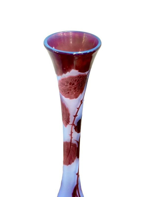 D'argental Vase Soliflore "Aux Roses"