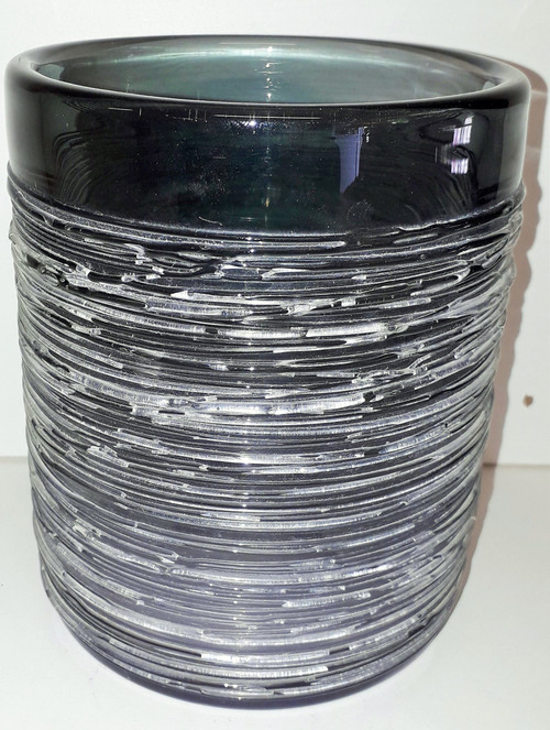 Scandinavian glass vase signature to see year 60