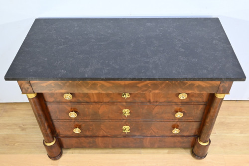 Mahogany chest of drawers, Empire period – Early 19th century