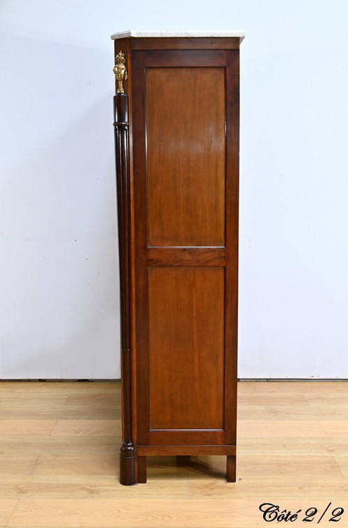 Small Mahogany Wardrobe, Louis XVI style – Late 19th century