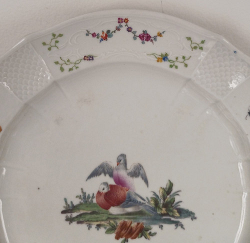 Fürstenberg Manufacture - table plate - ornithological decor - porcelain