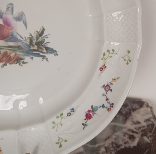 Fürstenberg Manufacture - table plate - ornithological decor - porcelain