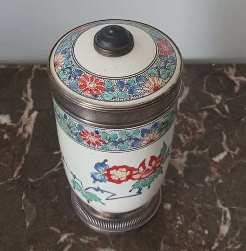 Samson Manufacture - Porcelain Tobacco Pot - Chantilly Kakiemon Decor