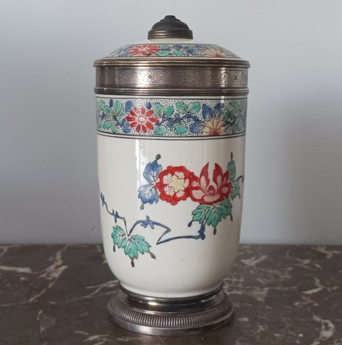 Samson Manufacture - Porcelain Tobacco Pot - Chantilly Kakiemon Decor