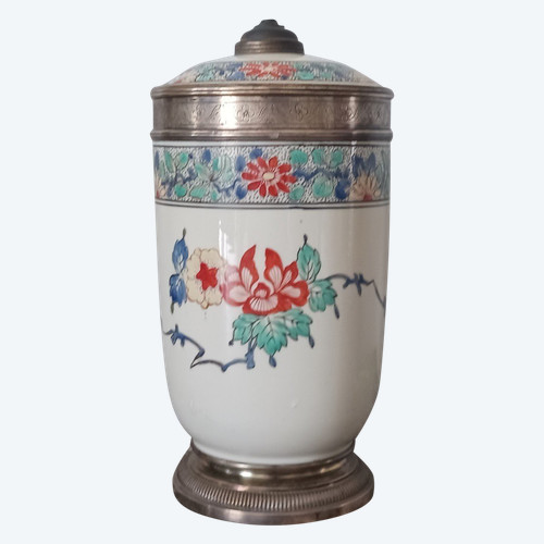 Samson Manufacture - Porcelain Tobacco Pot - Chantilly Kakiemon Decor