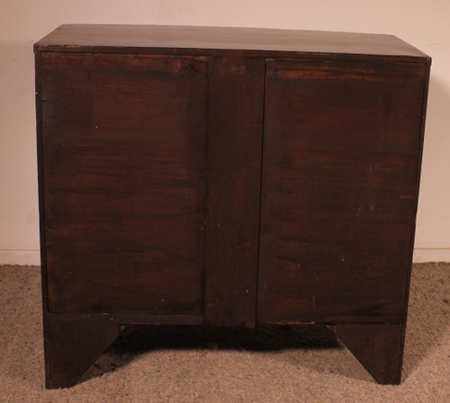 A Small Mahogany Chest Of Drawers With Inlays - 18th Century