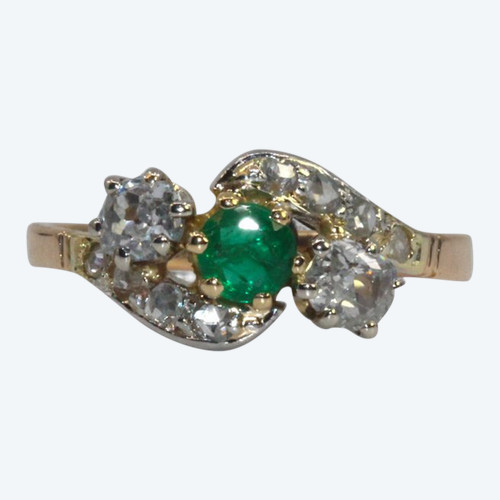 Emerald and Diamond Ring