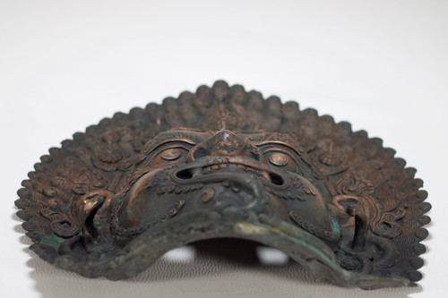 Bhairava mask in bronze.