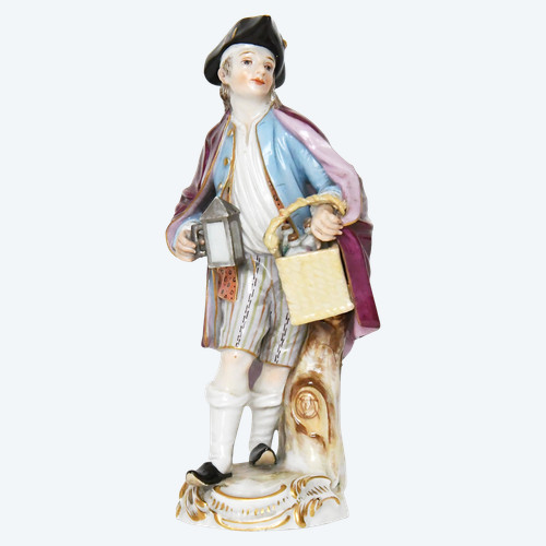 Statuetta in porcellana di Meissen della serie "Cries de Paris", modello 17