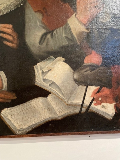 Olio su tela del 1600 circa Scuola francese