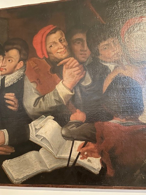 Olio su tela del 1600 circa Scuola francese