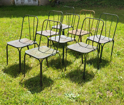 Set de 8 chaises de Jardin du Luxembourg