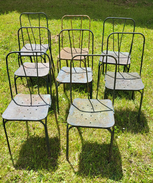 Set de 8 chaises de Jardin du Luxembourg