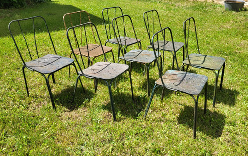 Set de 8 chaises de Jardin du Luxembourg