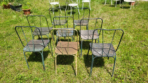 Set de 8 chaises de Jardin du Luxembourg