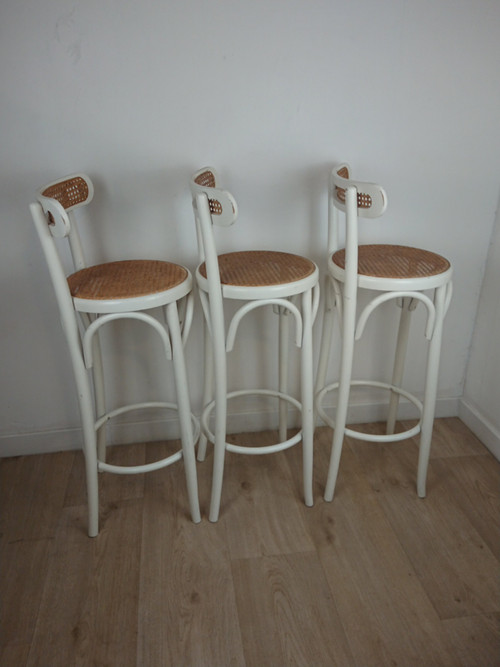 Cane bar stool