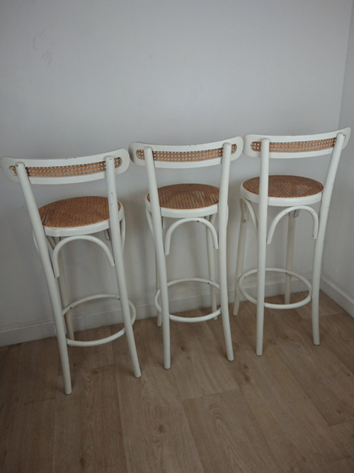 Cane bar stool