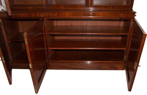  English mahogany bookcase M Willson Early 19th century