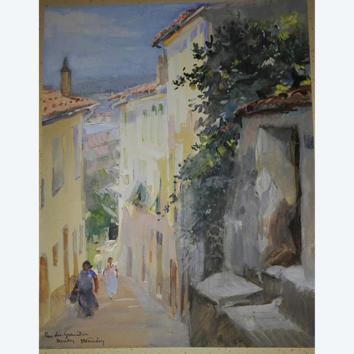 Denis Henri Conchon view of Menton