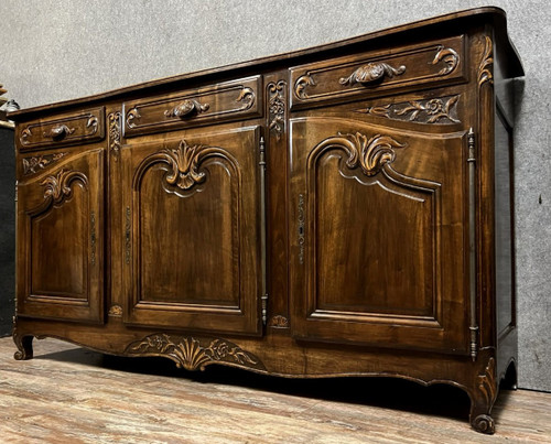 Louis XV style Provencal walnut enfilade 20th century period