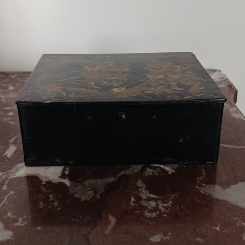 France, Napoleon III period - Japanese box - imitating lacquer