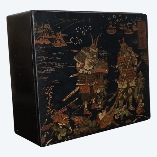 France, Napoleon III period - Japanese box - imitating lacquer