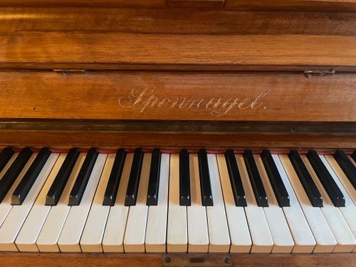 Piano Sponnagel Circa 1900 With Its Seat