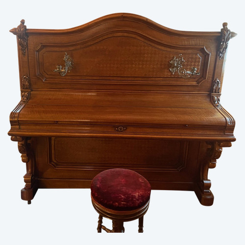 Piano Sponnagel Circa 1900 With Its Seat