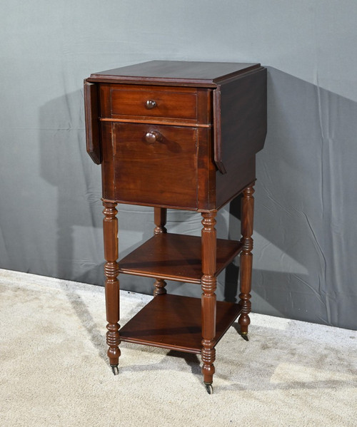 Small Mahogany Table with Shutters, Maison Lemarchand, A. Lemoine - Mid 19th century