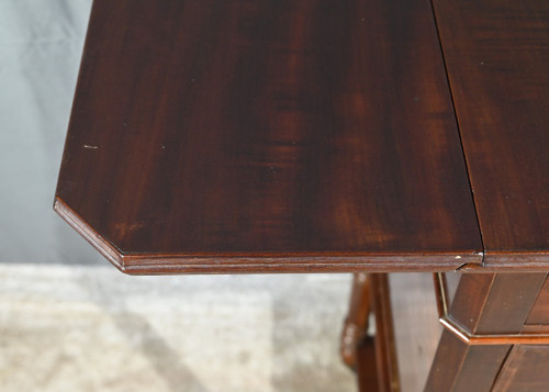 Small Mahogany Table with Shutters, Maison Lemarchand, A. Lemoine - Mid 19th century