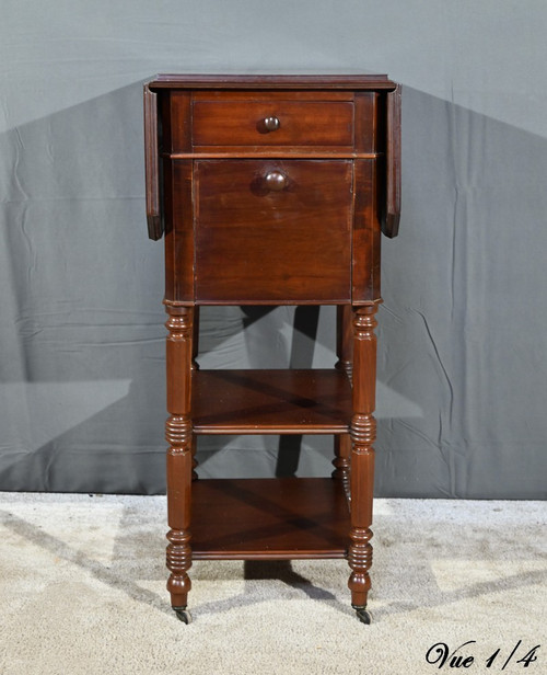 Small Mahogany Table with Shutters, Maison Lemarchand, A. Lemoine - Mid 19th century