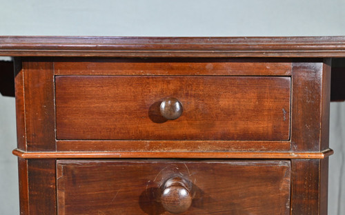 Small Mahogany Table with Shutters, Maison Lemarchand, A. Lemoine - Mid 19th century