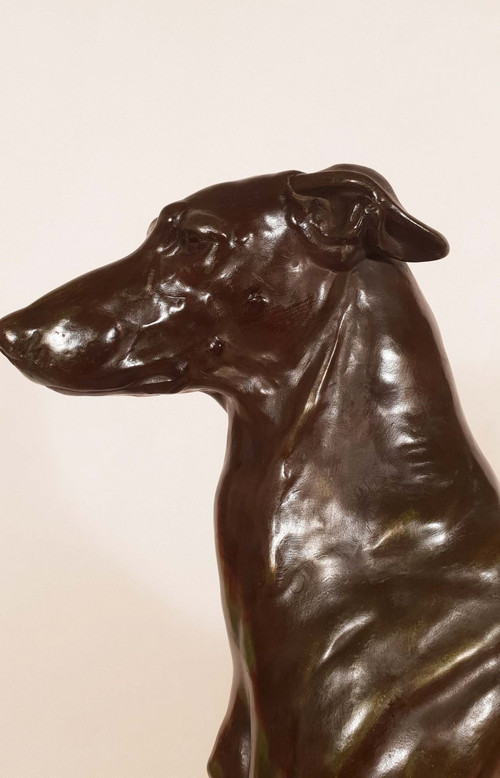 Art Deco Greyhound By Jules Edmond Masson For Max Le Verrier