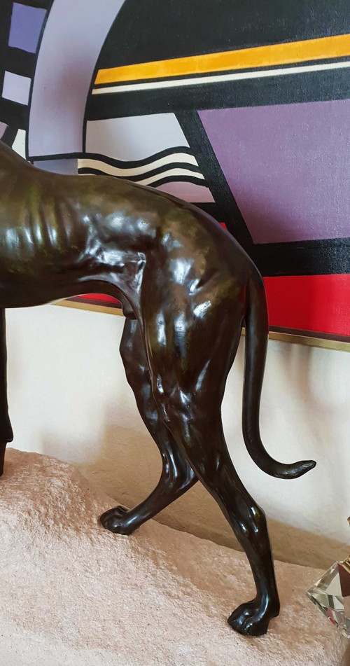 Art Deco Greyhound By Jules Edmond Masson For Max Le Verrier