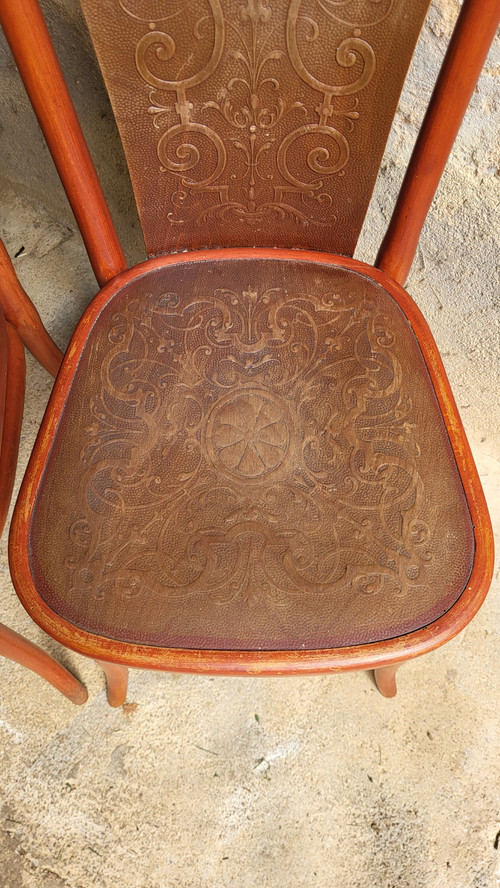 Coppia di sedie Art Nouveau di Thonet 1900