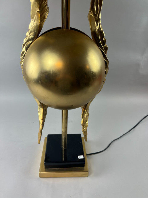 Golden table lamp in the style of Maison Charles