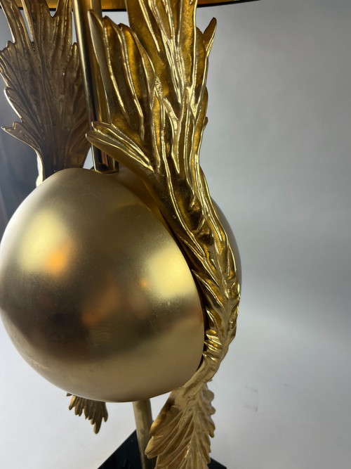 Golden table lamp in the style of Maison Charles