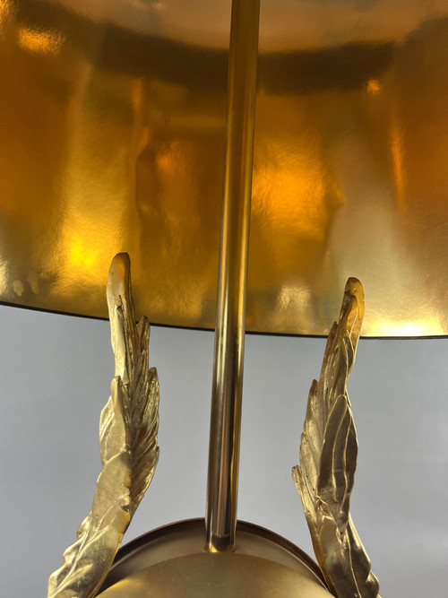 Golden table lamp in the style of Maison Charles