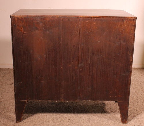 Small Bowfront Mahogany Chest Of Drawers Regency Period