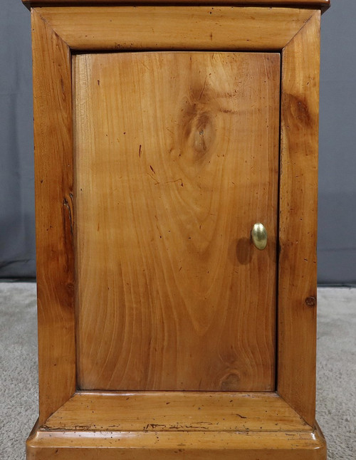 Louis-Philippe bedside table in solid cherrywood - Late 19th century