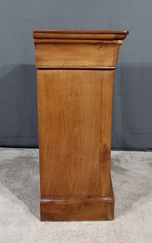 Louis-Philippe bedside table in solid cherrywood - Late 19th century