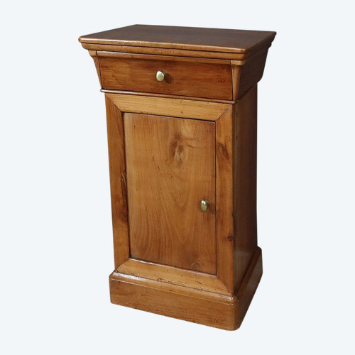 Louis-Philippe bedside table in solid cherrywood - Late 19th century