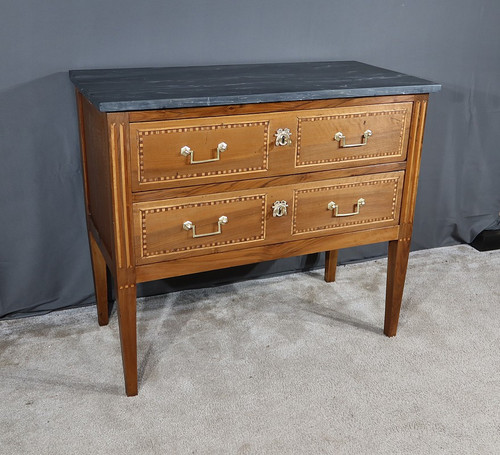 Small Regional Chest of Drawers in Walnut, Louis XVI style - Early 19th century