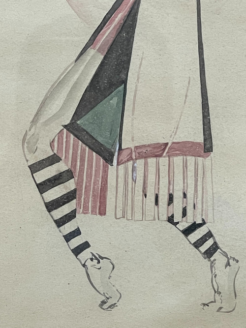 Peter Stepanovic GALADZEV (1900-1971), paire de dessins de danseurs