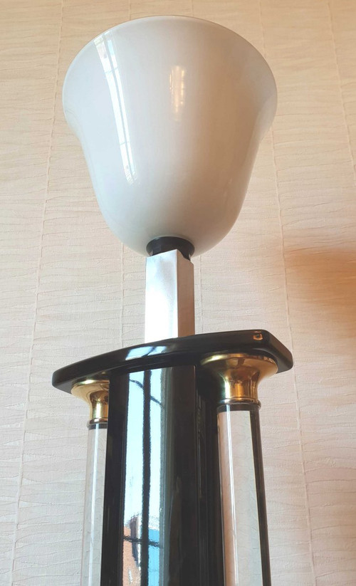 Lampadaire 1970 Laque Et Lucite Par Eric Maville Et Jean Claude Mahey